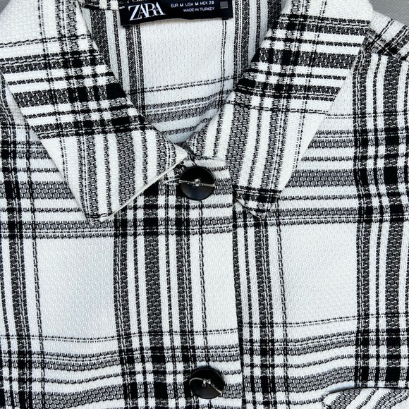 Zara Plaid Overshirt - Picture 6 of 7